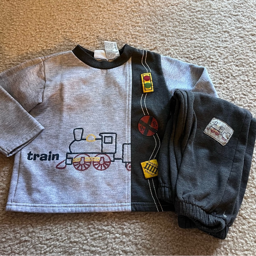 Vtg 90’s 2 piece train set